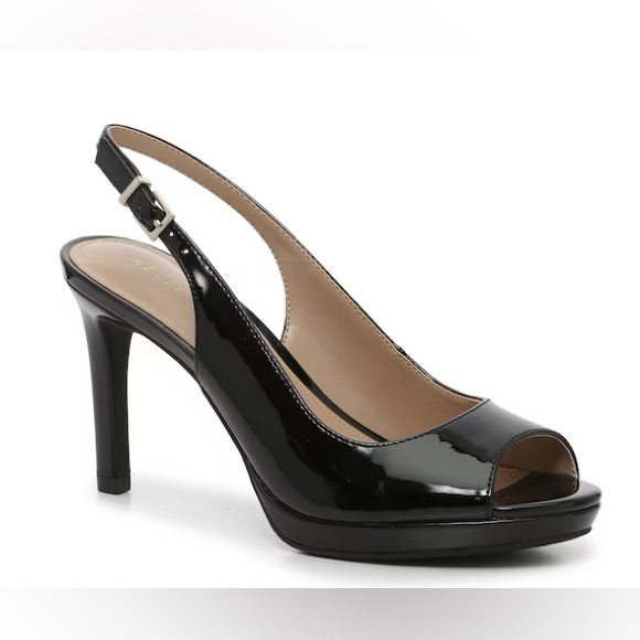 Kelly & Katie Red Lowyn Peep-Toe Sling Back Heels - Picture 11 of 11